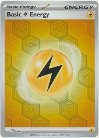 Scarlet & Violet Energy Basic Lightning Energy [Holo] Pokémon card